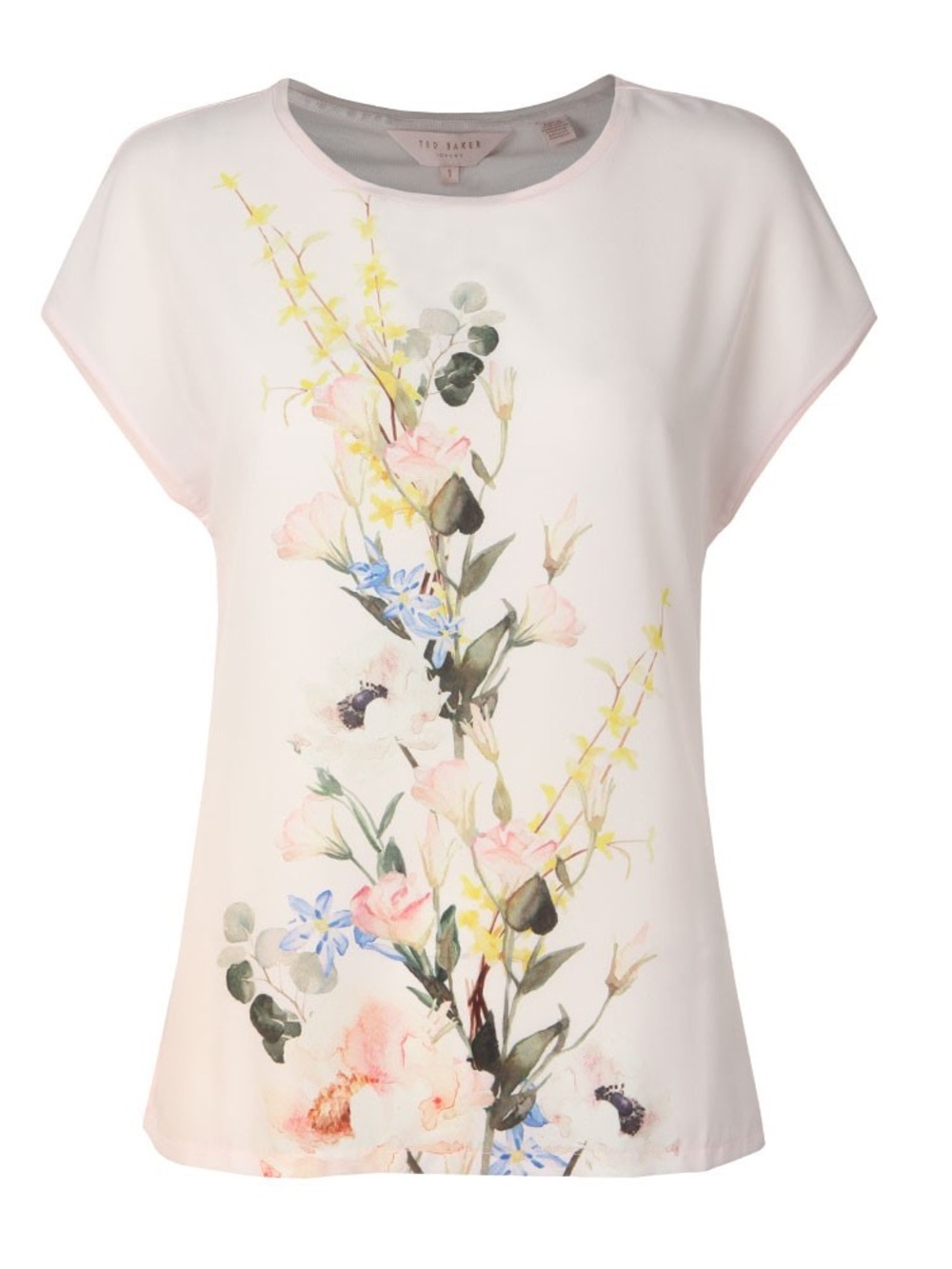 Ted baker London Selmaa Elegant Woven Front T-Shirt